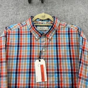 Hawker Rye Button Down Shirt Mens XL Cotton Multi ColorPlaid Stretch Regular Fit